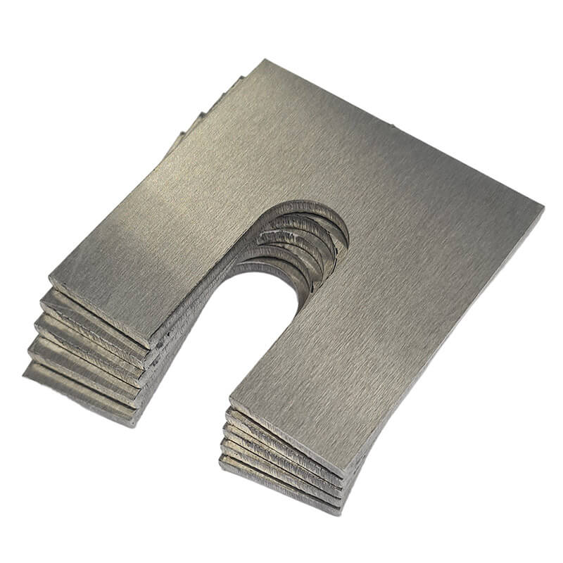 Aluminium 5251 Horseshoe Shim 100mm x 100mm x 1.2mm Thick M12 Metal