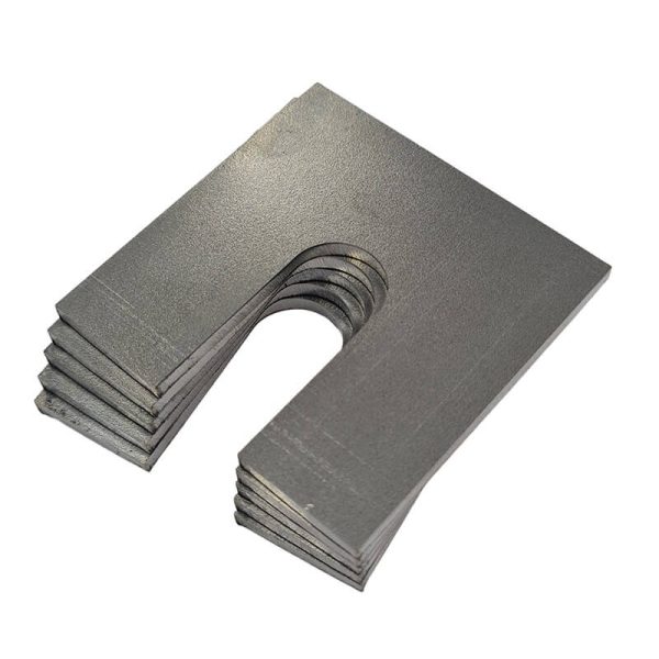 Mild Steel Horseshoe Shim 100mm x 100mm x 3mm Thick M12 Metal Parts