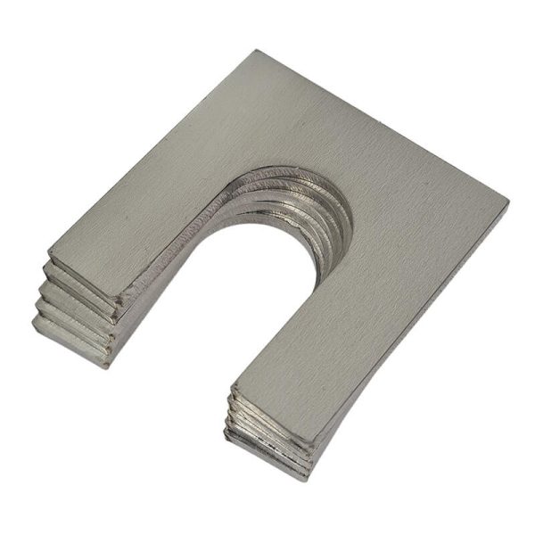 Stainless Steel 316 Horseshoe Shim 75mm x 75mm x 2mm Thick M16 Metal